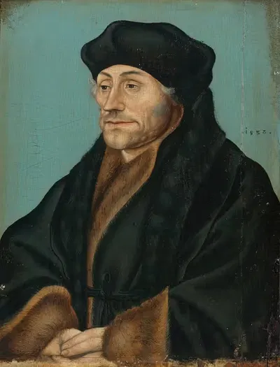 Портрет Эразма Роттердамского by Последователь Лукаса Кранаха Старшего, 1532 — digital art print download
