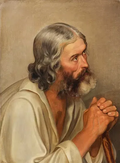 Портрет покаянника by Адольф Готлоб Циммерманн, 1840 — digital art print download