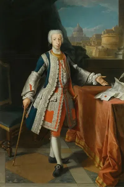 Портрет Франсиско Пескатори Барони Мастиголи и Паскуаля (1721-1791), третьего маркиза Сан Андрес де Парма by Агустино…