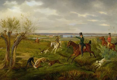 Count Halm On His Basedow Estate With Seedorf Manor And The Malachinersee In The Distance by Albrecht Adam, 1827 — digital…