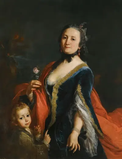 Portrait Of A Lady by Alessandro Longhi — digital art print download