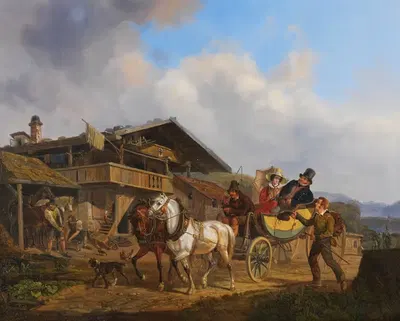Подаяние by Август Франц Шельвер, 1829 — digital art print download