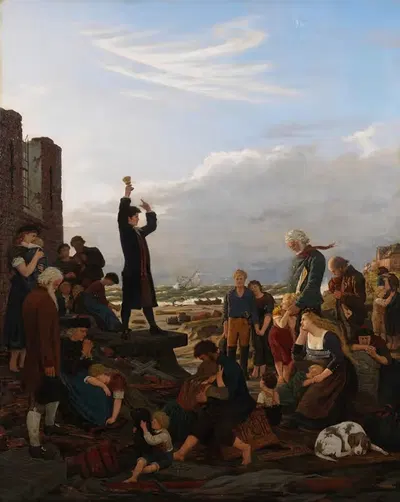 После наводнения by Карл Людвиг Йессен, 1879 — digital art print download