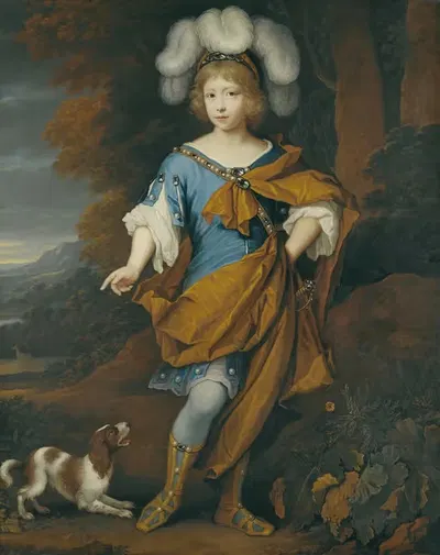 Portrait Of A Boy by Circle of John van der Vaart, 1696 — digital art print download