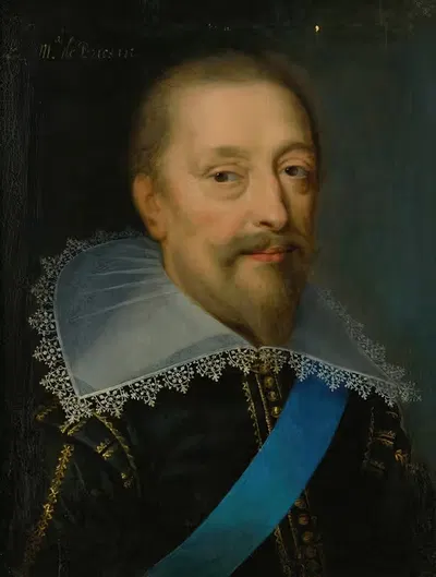 Portrait Of A Man With Blue Sash by Claude Déruet — digital art print download