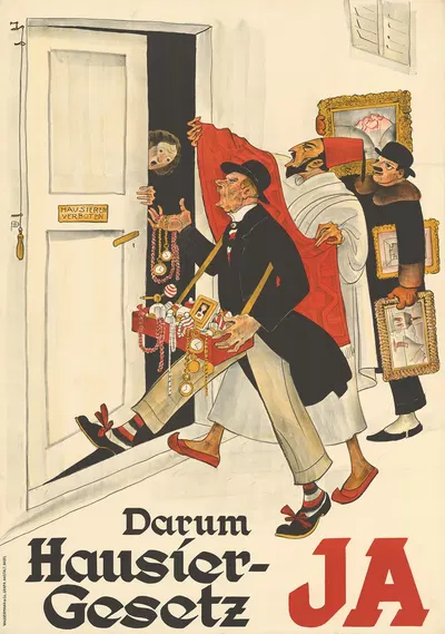 Hausier-Gesetz – Ja by Otto Plattner, 1934 — digital art print download