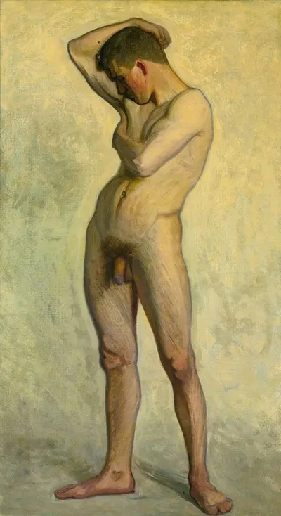 Nude Male by Eugène Jansson — digital art print download