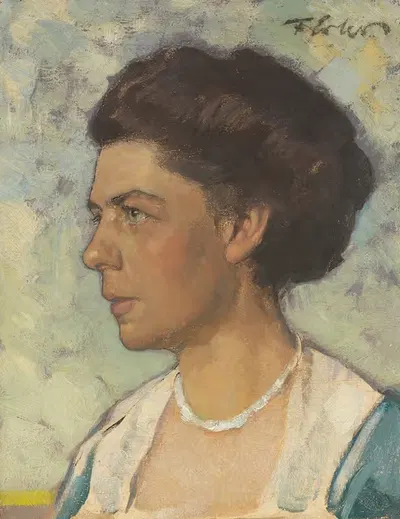 Bildnis von Olga Erler by Fritz Erler — digital art print download