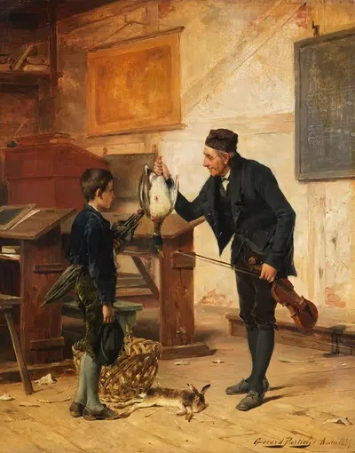 Залог за урок скрипки by Жерар Портьель, 1889 — digital art print download