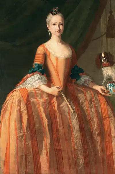 Портрет инфанты Марии Хосефы де Бурбон by Джузеппе Бонито, 1744-1801 — digital art print download