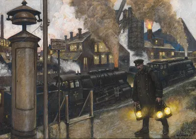 Eisenwerk by Hans Baluschek, 1925 — digital art print download
