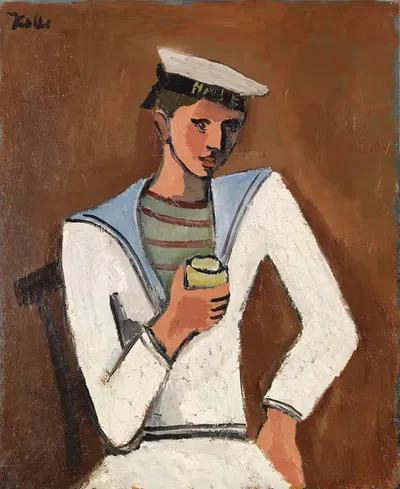 Молодой человек в морской форме by Хельмут Колле, 1928-1930 — digital art print download