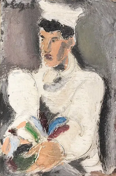 Повар и петух by Хельмут Колле, 1924 — digital art print download