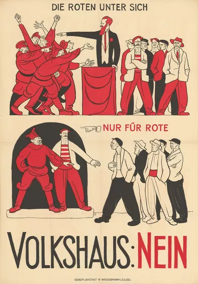 Volkshaus; Nein! by Otto Plattner, 1923 — digital art print download