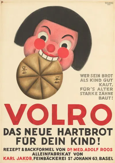 Volro – Das neue Hartbrot für dein Kind by Otto Plattner, 1935 — digital art print download