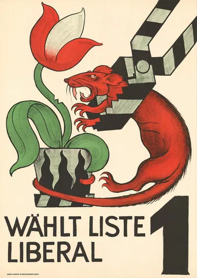 Wählt Liste 1 – Liberal by Otto Plattner — digital art print download