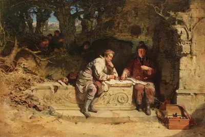 Обманщики by Джон Ричи, 1873 — digital art print download