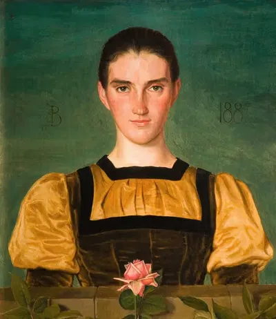 Портрет Анны Элизабеты Бейкер (1859-1947) by Джозеф Эдвард Саутолл, 1859-1947 — digital art print download