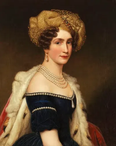 Августа Амалия, принцесса Баварская, герцогиня Лейхтенбергская (1788-1851) by Иосиф Карл Штилер, 1788-1851 — digital art…