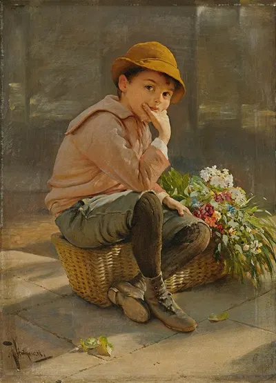 Охрана цветочной корзины by Карл Витковский — digital art print download