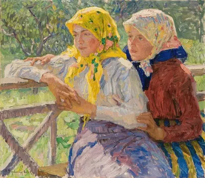 Латгальские девушки by Николай Богданов-Бельский — digital art print download