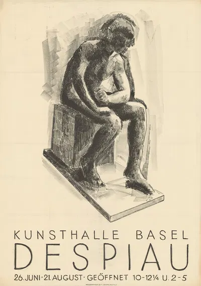 Despiau – Kunsthalle Basel by Otto Roos, 1932 — digital art print download