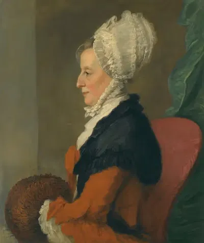 Портрет Кэтрин (1716–1806), жены Ричарда Оуэна Кембриджа by Озияс Хамфри — digital art print download