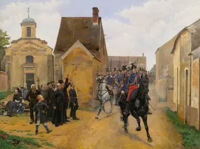 Триумфальное возвращение полка by Пьер Пети-Жерар, 1891 — digital art print download