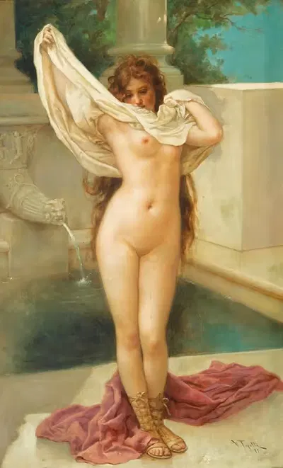 Время купания by Вирджилио Тоджетти, 1897 — digital art print download