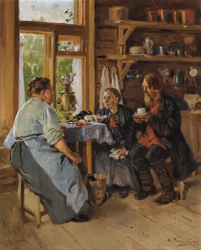 Визит к повару by Владимир Егорович Маковский, 1912 — digital art print download
