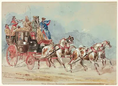 Доверский экспресс by Чарльз Б. Ньюхаус, 1832 — digital art print download