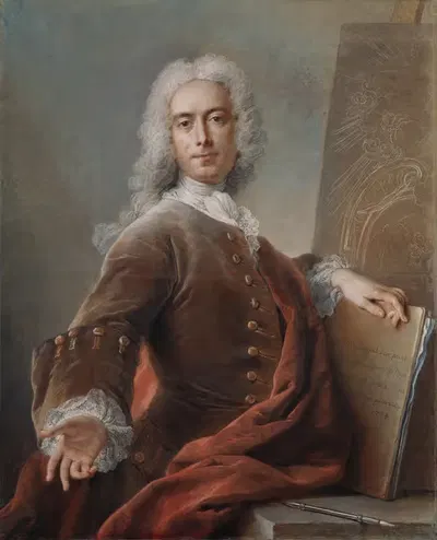 Автопортрет by Шарль-Антуан Койпель, 1734 — digital art print download