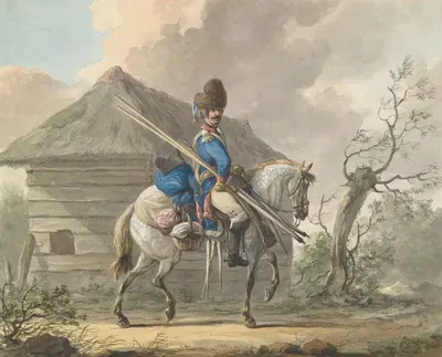 Dutch Dragoon of the Grenadier Guard by Dirk Langendijk, 1776 — digital art print download
