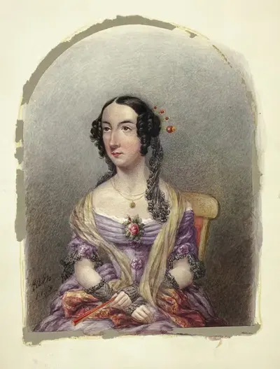 Леди Джорджина Мюррей by Элизабета Мюррей, 1843 — digital art print download