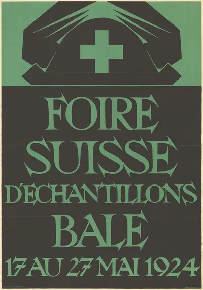 Foire Suisse d’Échantillons Bâle, 17 au 27 Mai 1924 by Robert Stöcklin, 1924 — digital art print download