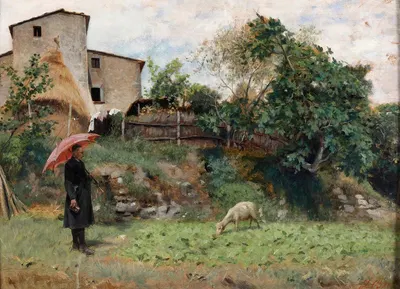 Scena campestre by Luigi Bechi — digital art print download