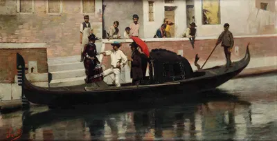 Figure su gondola by Luigi Sorio — digital art print download