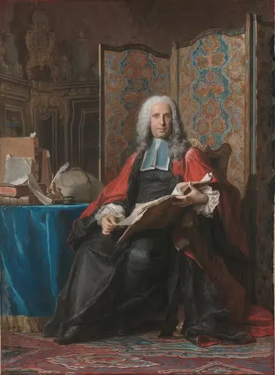 Портрет Габриэля Бернара де Рьё by Морис-Кентен де Ла Тур, 1739–1741 — digital art print download