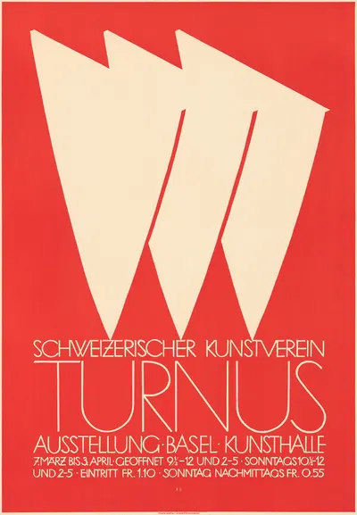 Schweizerischer Kunstverein – Turnus – Ausstellung Basel Kunsthalle by Robert Stöcklin, 1926 — digital art print download