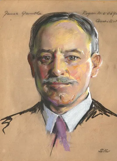 Джеймс Гэмбл Роджерс, Б.А. 1889, 21ч, консультирующий архитектор 1920- by Уильям Сержант Кендалл — digital art print download