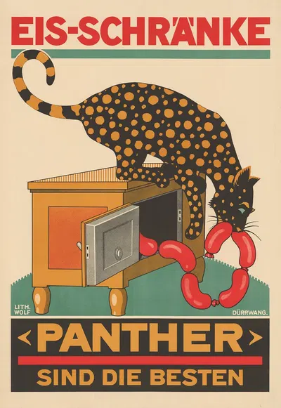 Eis-Schränke ‹Panther› sind die besten by Rudolf Dürrwang — digital art print download