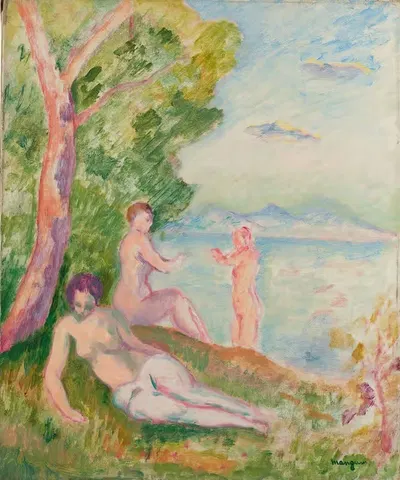 Композиция, три купальщицы by Анри Мангин, 1917 — digital art print download