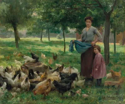 Sous les arbres by Thérèse-Marthe-Françoise Cotard-Dupré — digital art print download