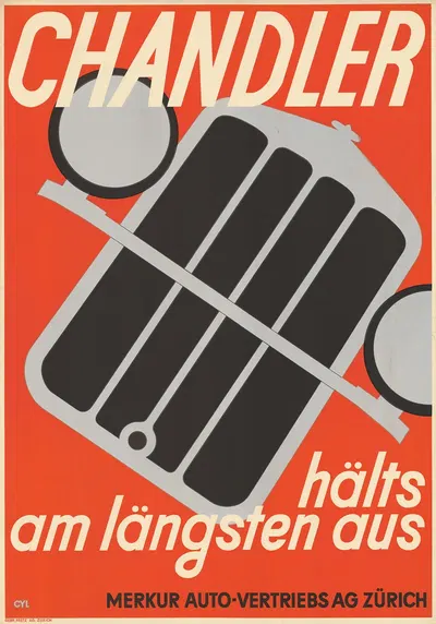 Chandler – hälts am längsten aus by Walter Cyliax, 1928 — digital art print download