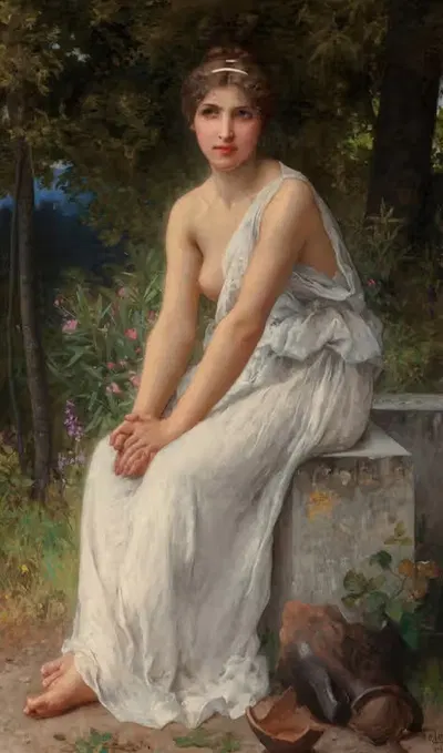 Красота в саду by Шарль Амабль Леноар, 1903 — digital art print download