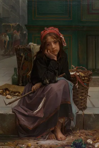 Молодой продавец тряпок by Гийом-Шарль Брюн, 1870 — digital art print download