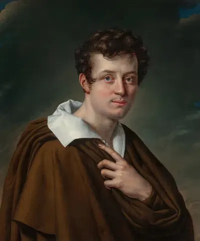 A portrait of a young actor by Isidore Péan Du Pavillon, 1818 — digital art print download