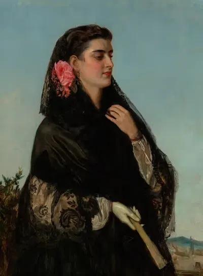 A solemn beauty by John Bagnold Burgess — digital art print download
