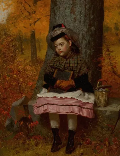 На пути в школу by Джон Джордж Браун, 1873 — digital art print download