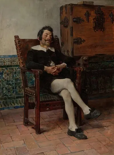 Момент покоя by Хосе Хименес и Аранда, 1884 — digital art print download